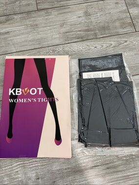 KBVOT Women's Black Fleece Lined Tights